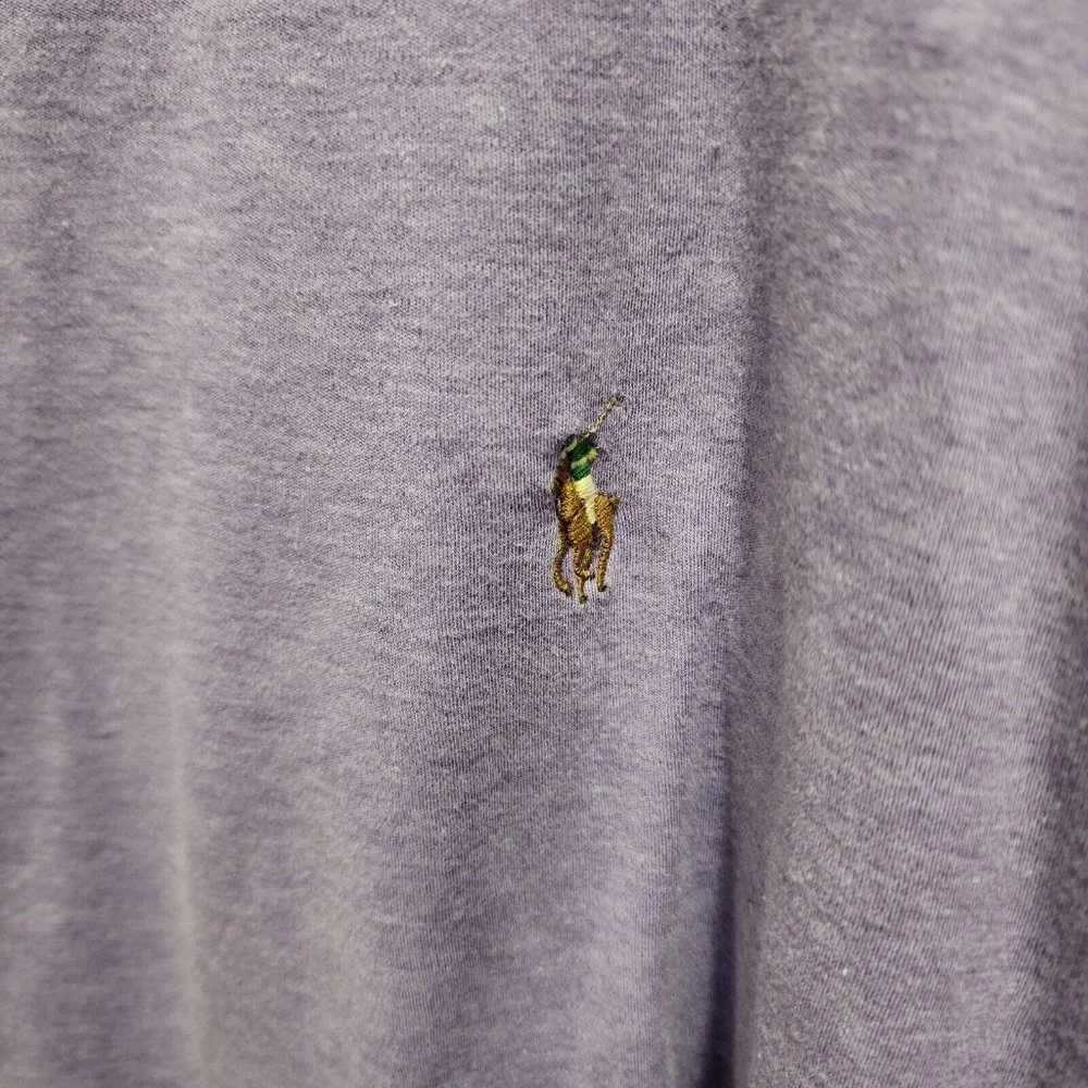 Polo Ralph Lauren Purple Short Sleeve‎ Polo Shirt Size 2XLT Flesh Pony Cotton